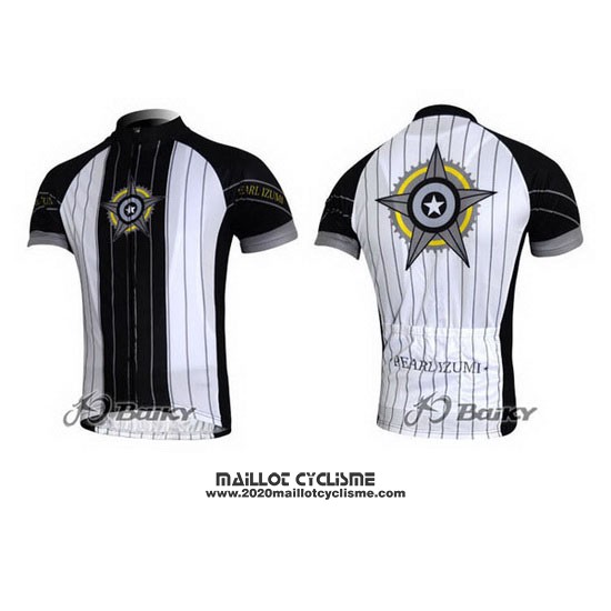 2010 Maillot Ciclismo Pearl Izumi Noir et Blanc Manches Courtes et Cuissard